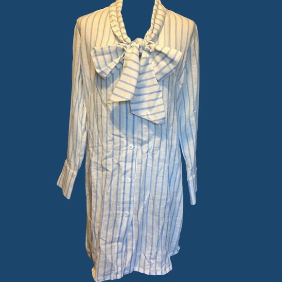 Ruken Striped Shirt Dress - NWT - Medium - Picture 1 of 7